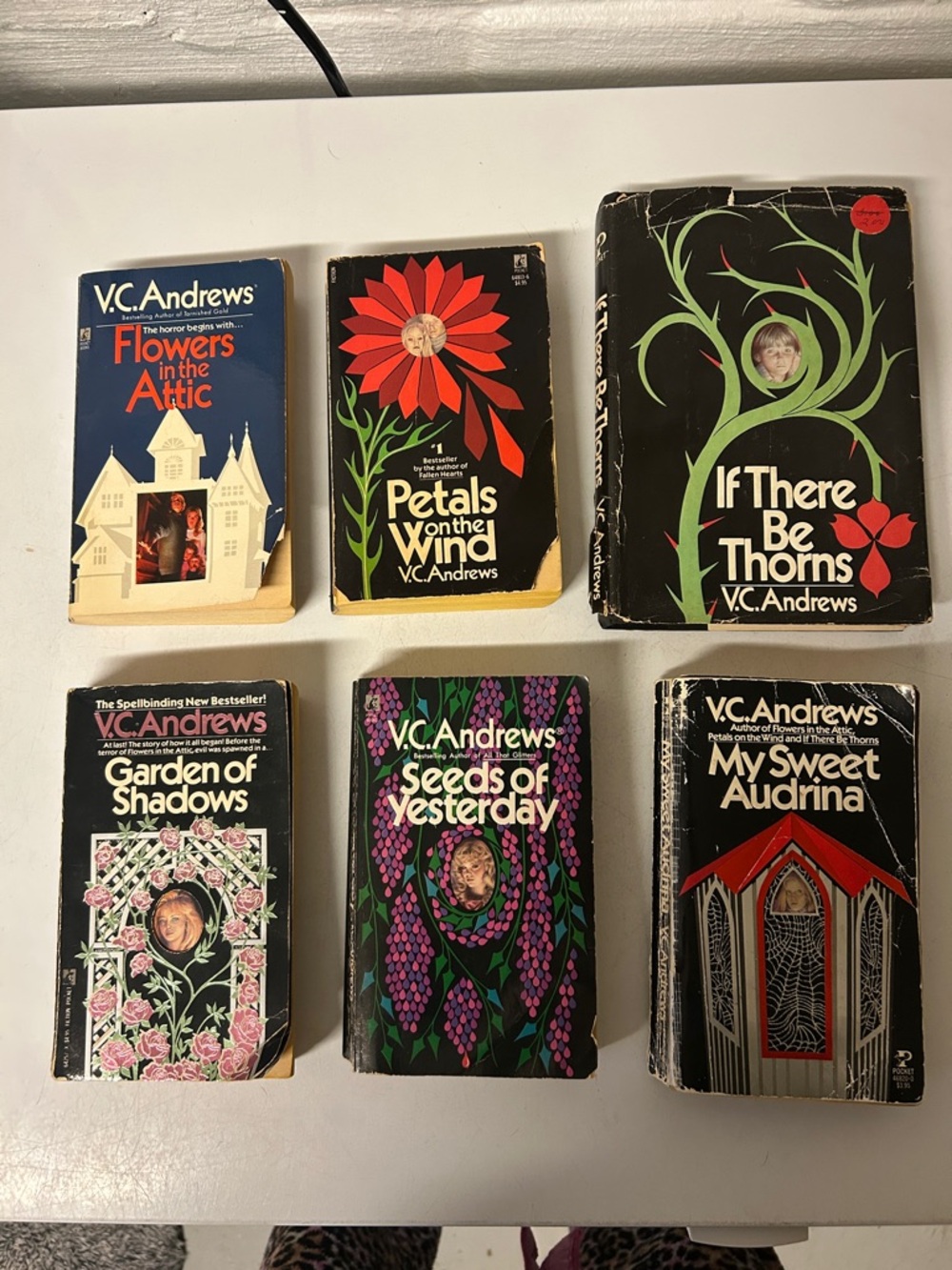 Vintage VC Andrew’s Paperback/Hardback (1) Collection - Black, Red, Purple, Blue